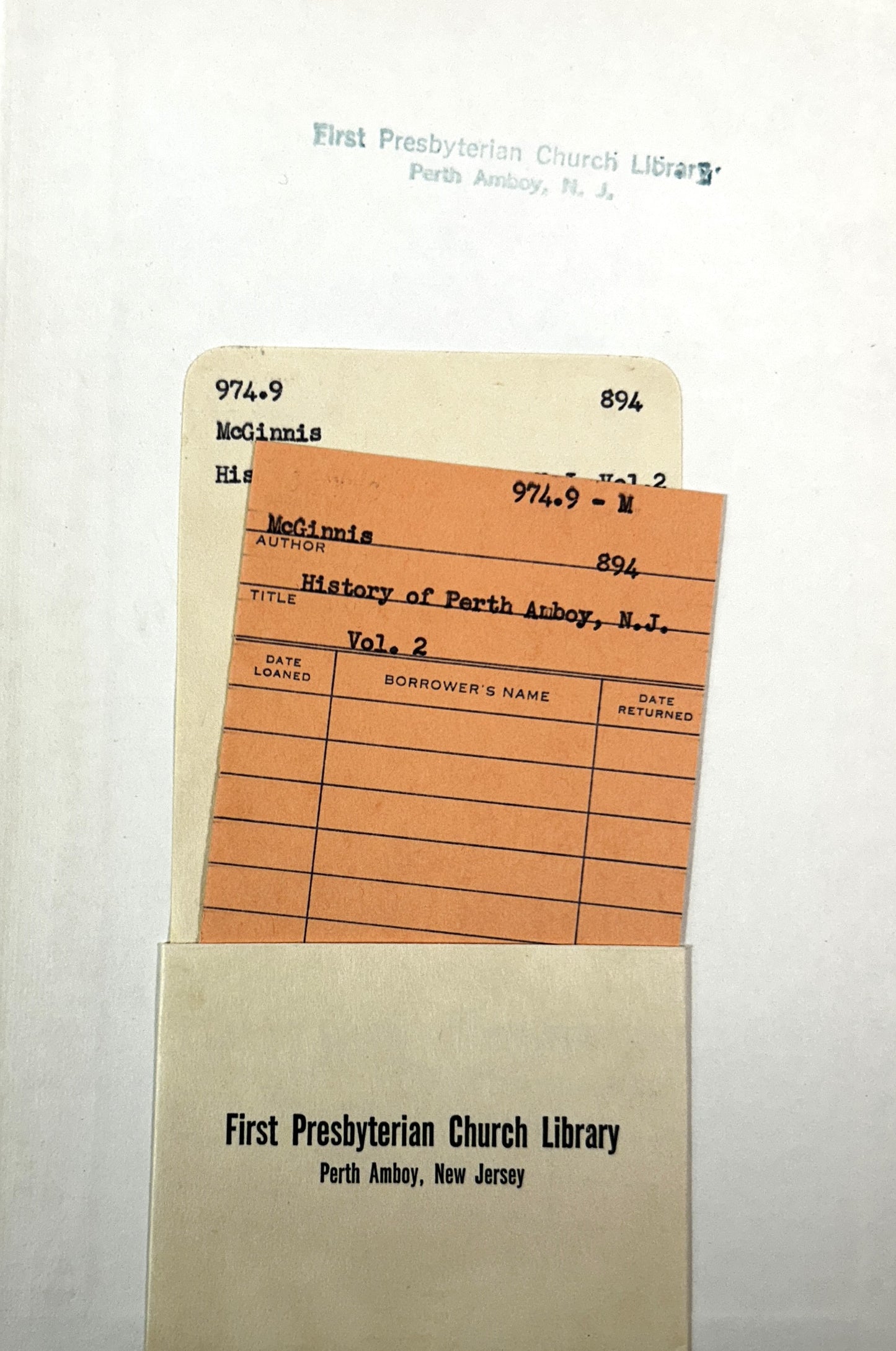 Set of 4 History of Perth Amboy by William C. McGinnis 1958-1962 SIGNED