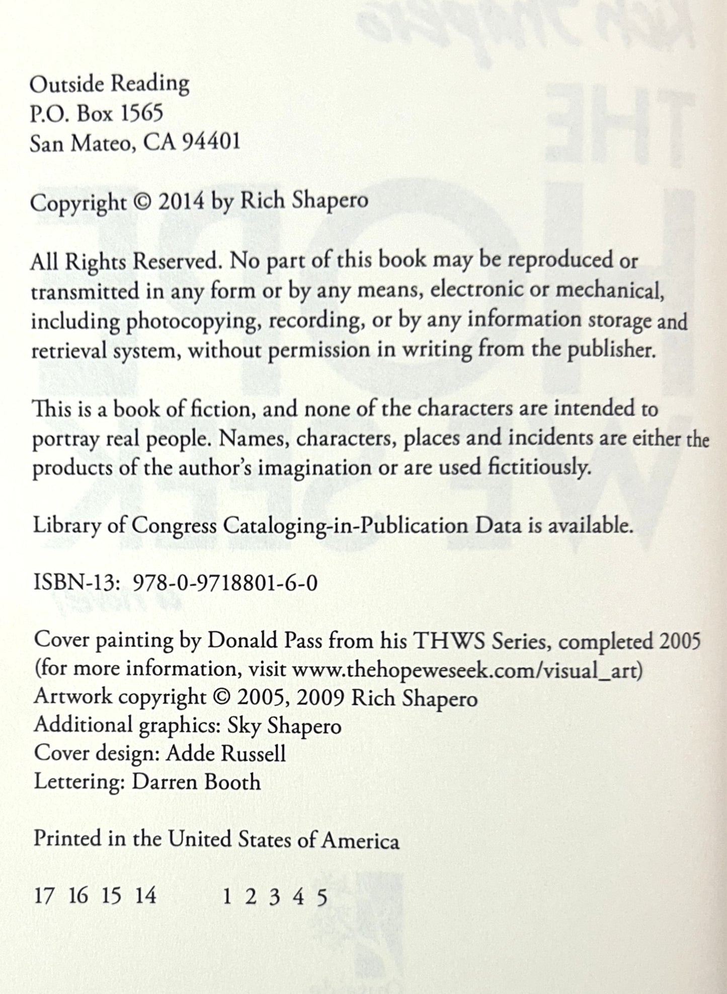 Set of 5 Rich Shapero Novels 2013-2023
