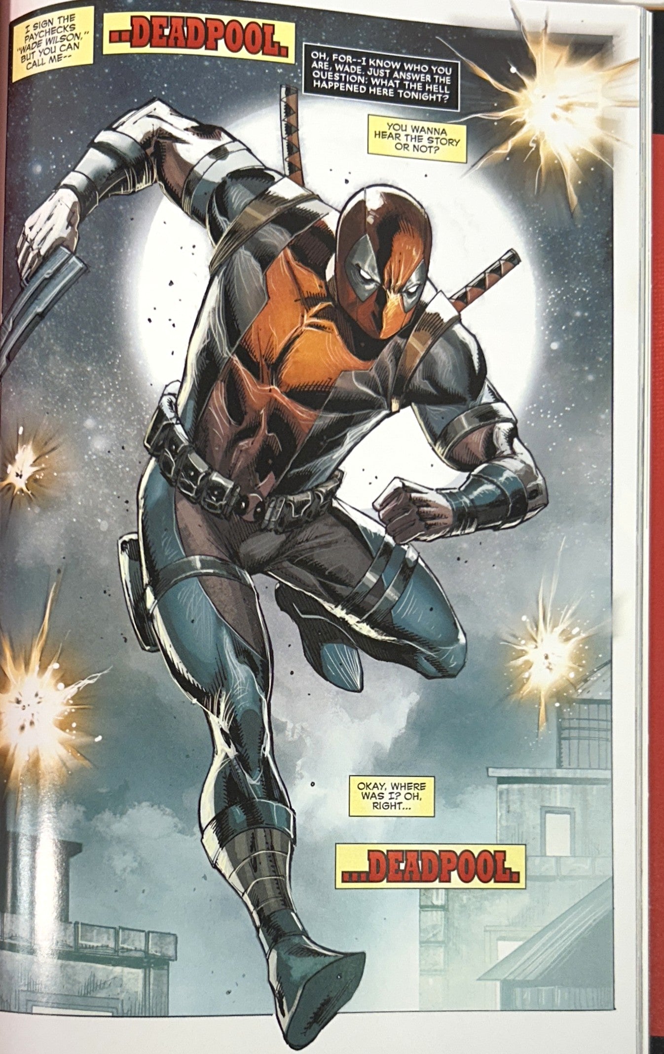 Marvel: DEADPOOL: Bad Blood 2017 SIGNED 1st Printing