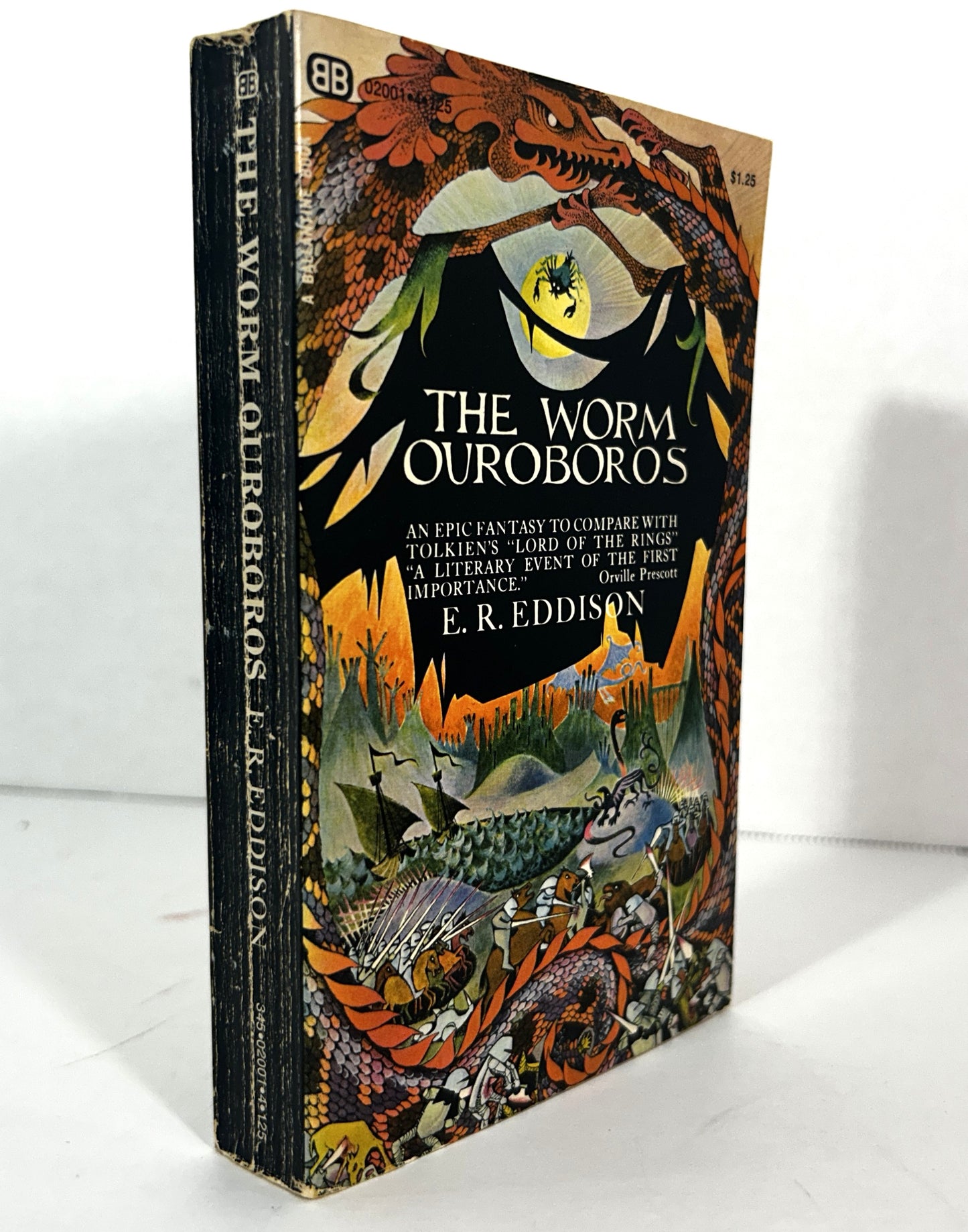 The Worm of Ouroboros by ER Eddison 1972 6th Printing