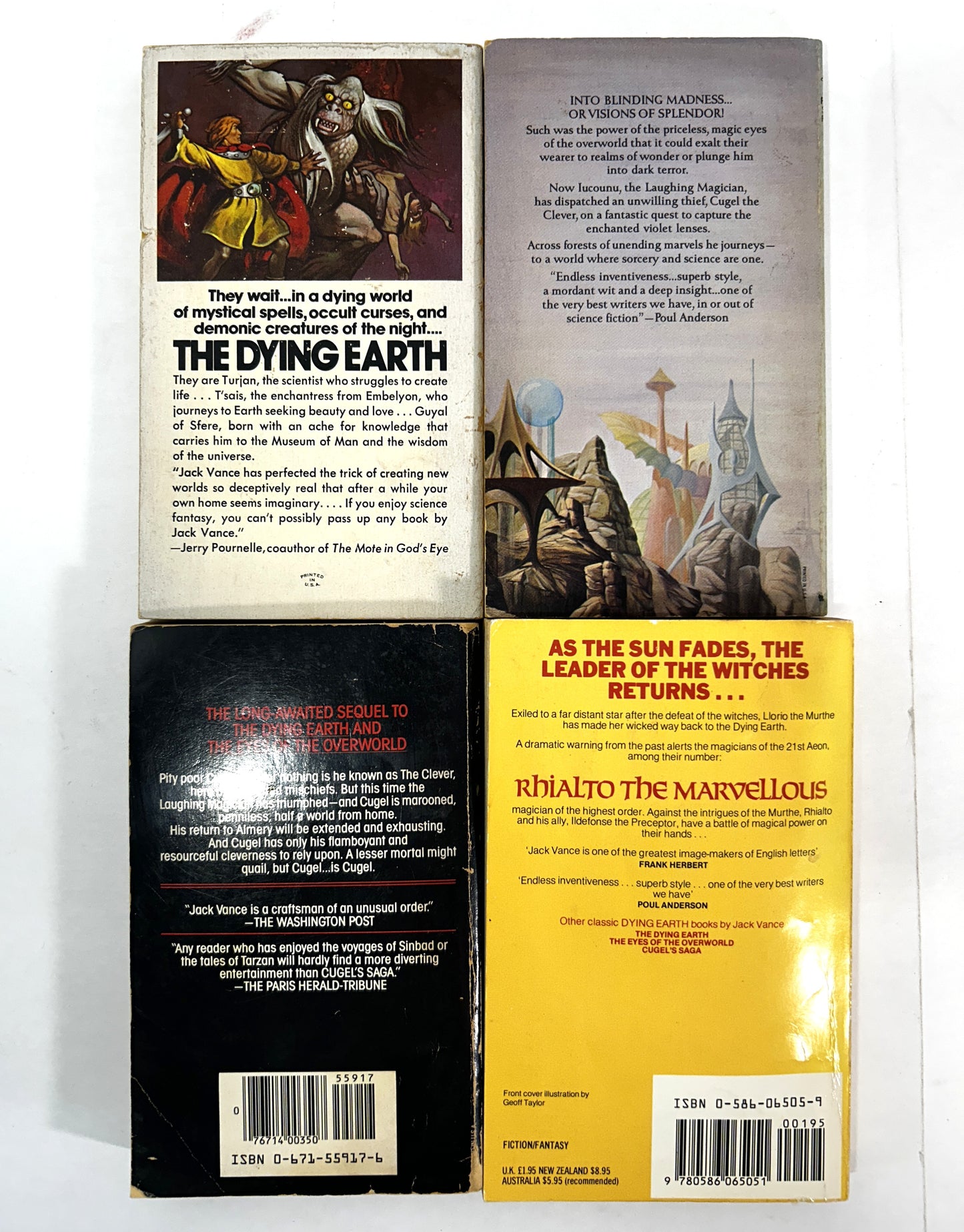 Complete Set of Dying Earth Series by Jack Vance 1977-1986