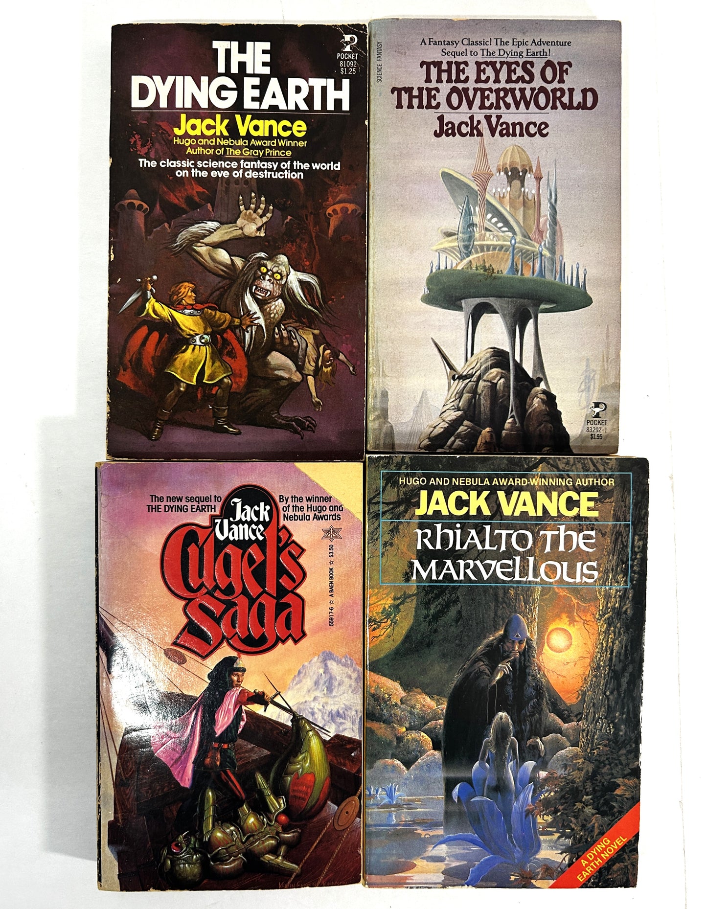 Complete Set of Dying Earth Series by Jack Vance 1977-1986