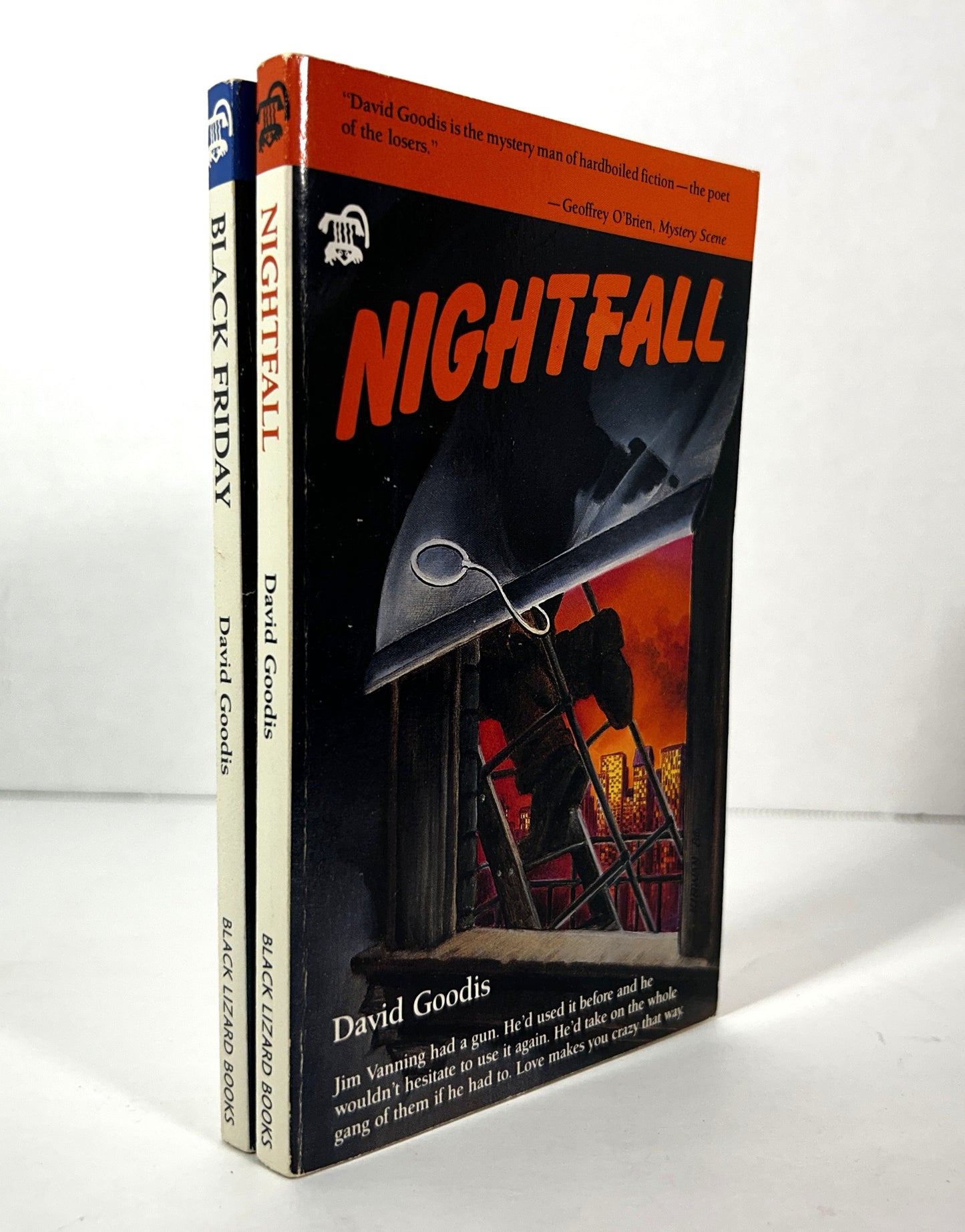 Set of 2 Mysteries by David Goodis 1987 Black Lizard Books