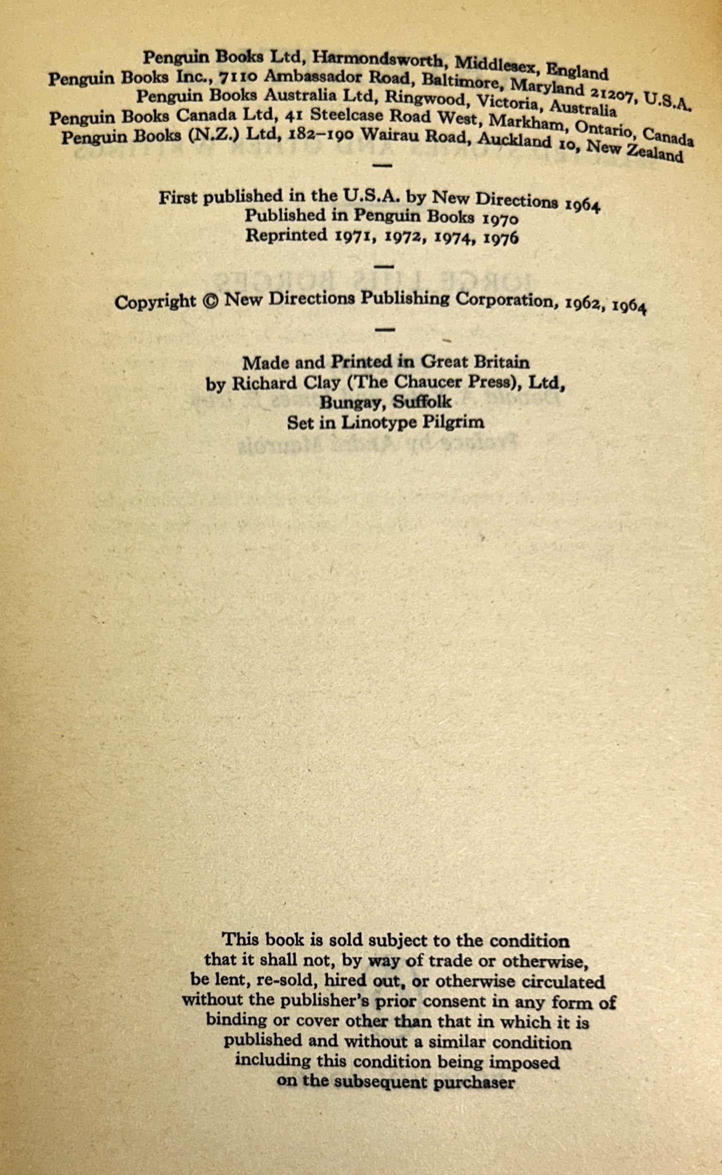 Labyrinths by Jorge Luis Borges 1976 Penguin Modern Classic