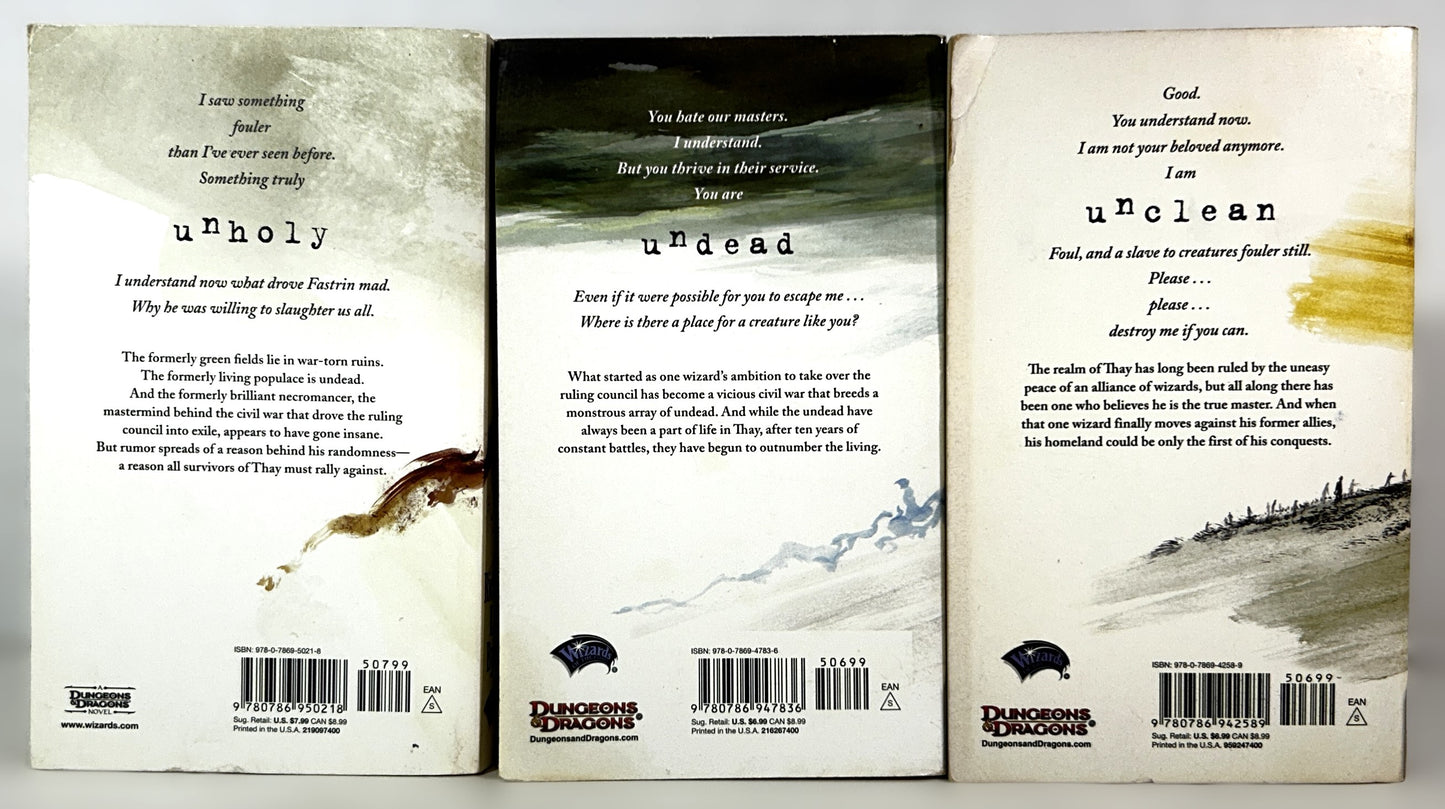 Dungeons & Dragons: Set of 3 The Haunted Lands by Richard Lee Byers 2007-2009
