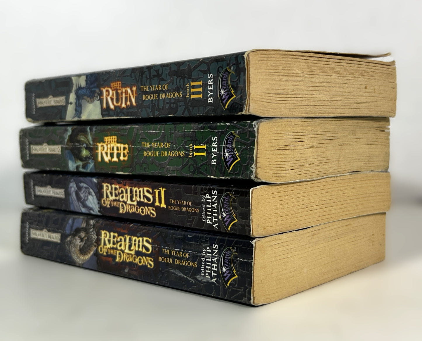 Set of 4 Forgotten Realms The Year of Rogue Dragons by Philip Athans & Richard Lee Byers 2004-2006