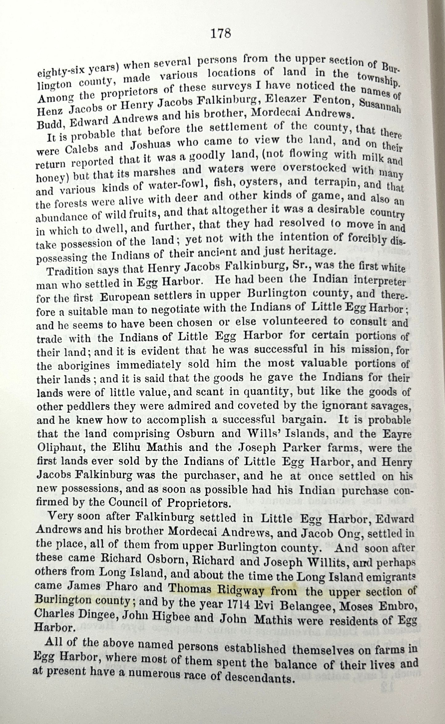 Leah Blackman's History of Little Egg Harbor Township 1963