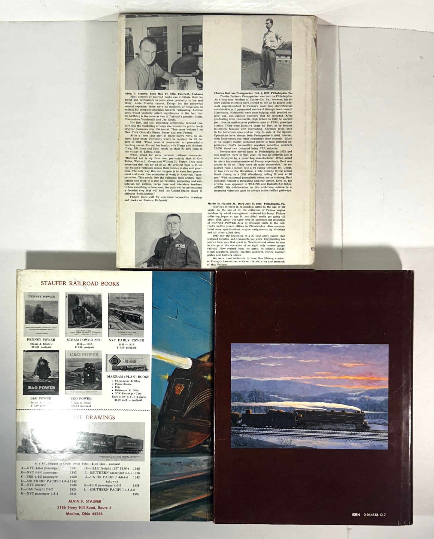 Set of 3 Pennsy Power by Alvin F. Staufer 1962-1993