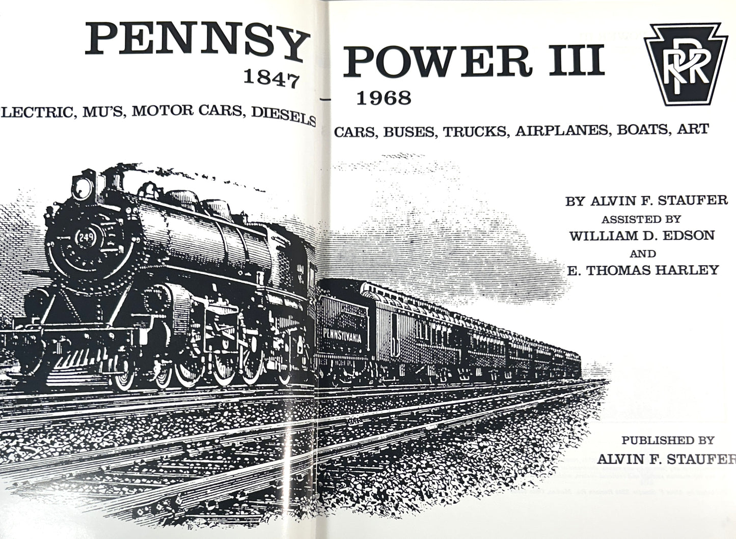 Set of 3 Pennsy Power by Alvin F. Staufer 1962-1993