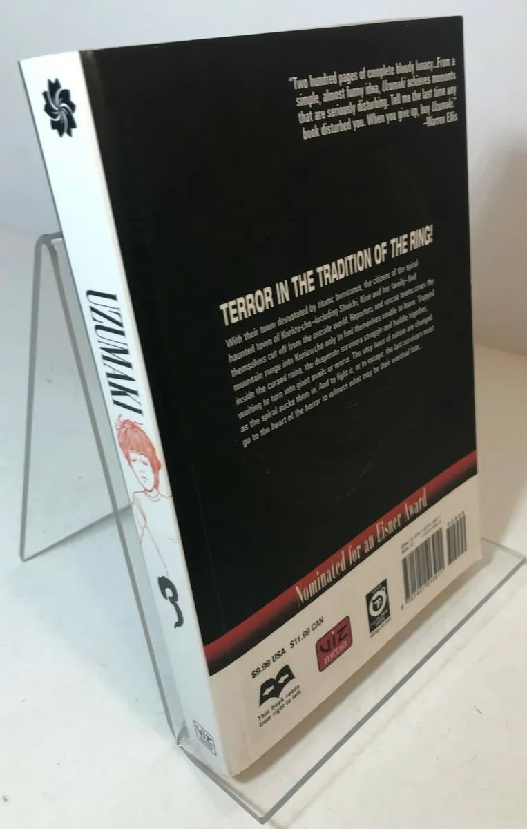 Uzumaki Vol 3 by Junji Ito Viz Media Trade Paperback 2008