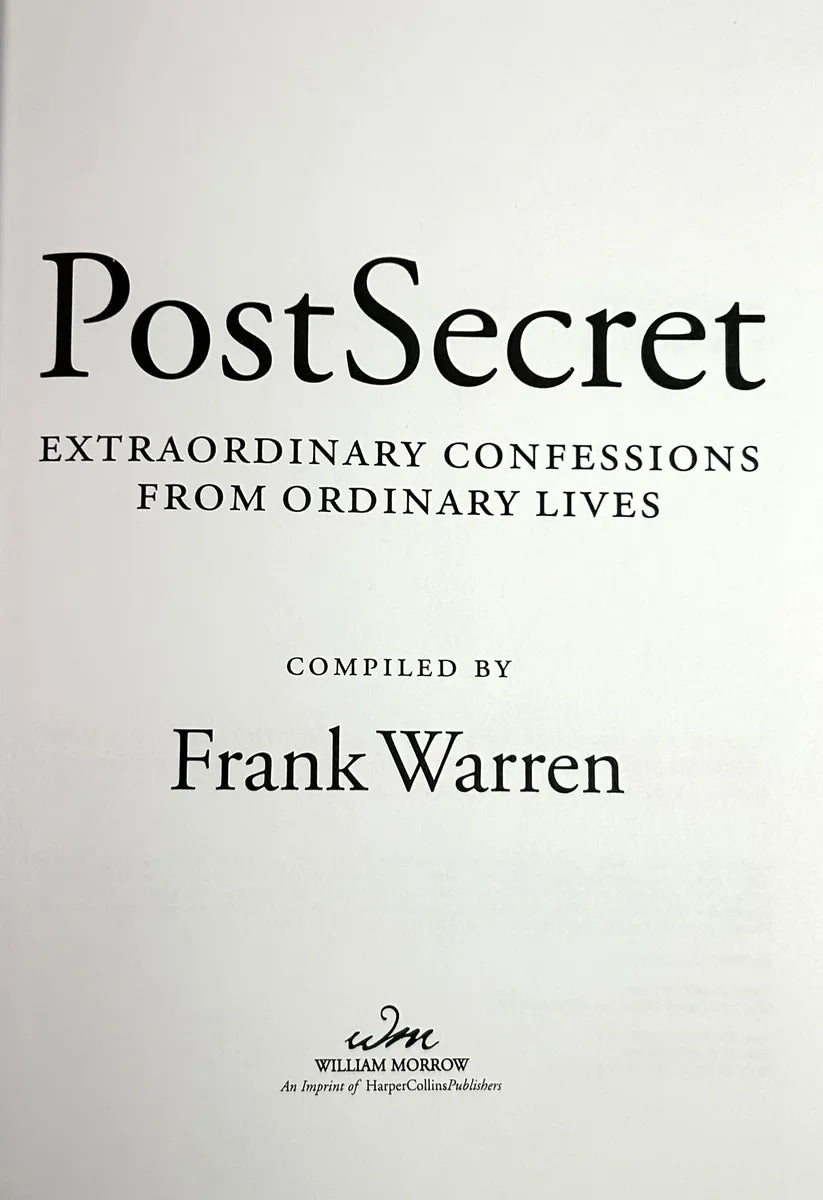Set of 2 Secrets Series by Frank Warren 2005-2007