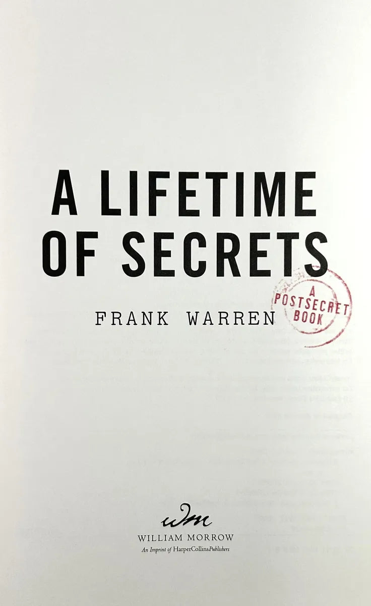 Set of 2 Secrets Series by Frank Warren 2005-2007