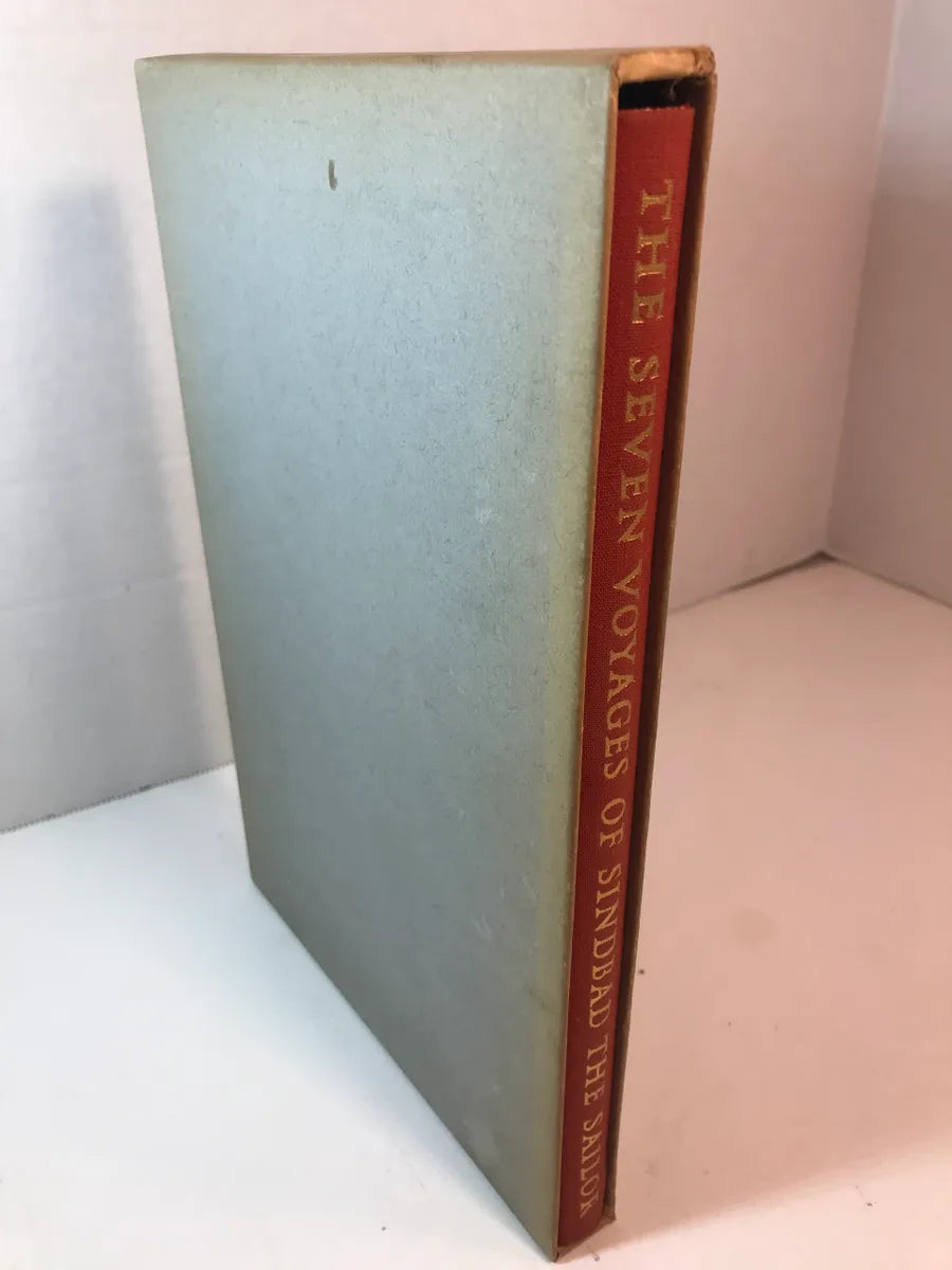 The Seven Voyages of Sinbad the Sailor by E. Powys Mathers Heritage Press 1949 Hardcover With Slipcase