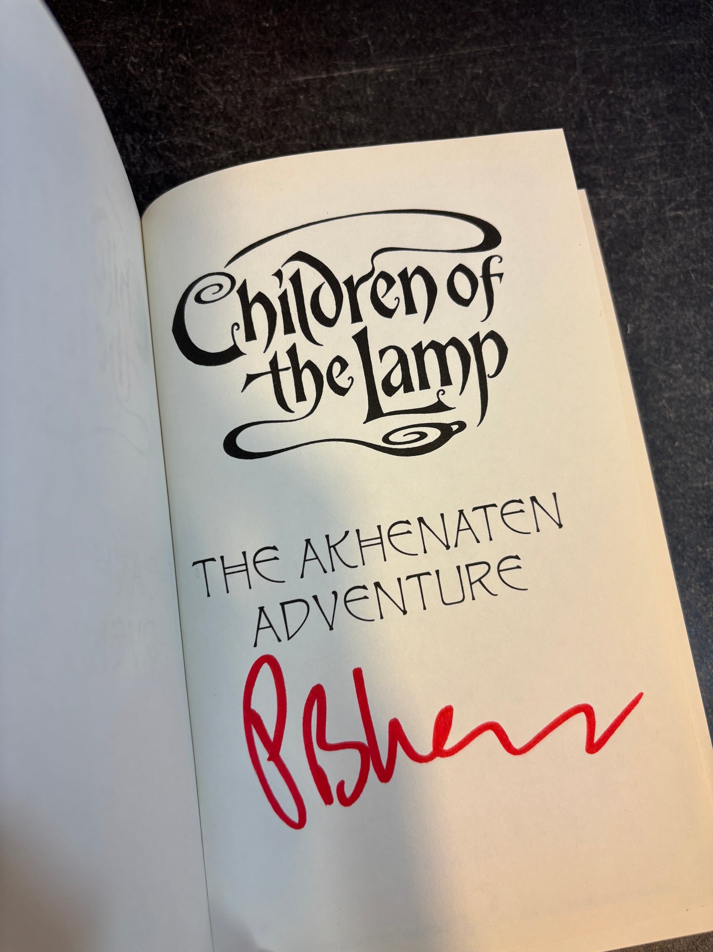 Children of the Lamp by PB Kerr SIGNED 1st Edition UK 2004