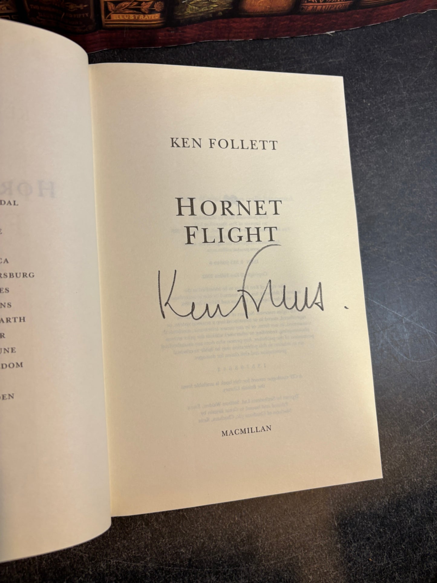 Hornet Flight by Ken Follett SIGNED 1st Edition UK