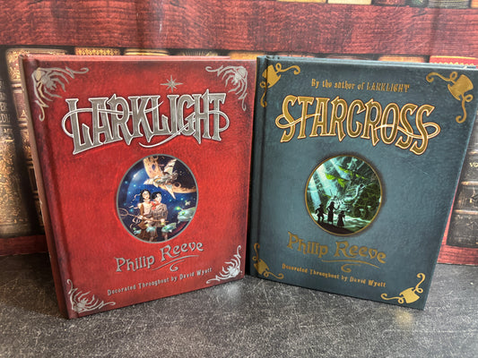 Larklight & Starcross by Philip Reeve 2 Vol HB Set Both SIGNED UK 1st Editions