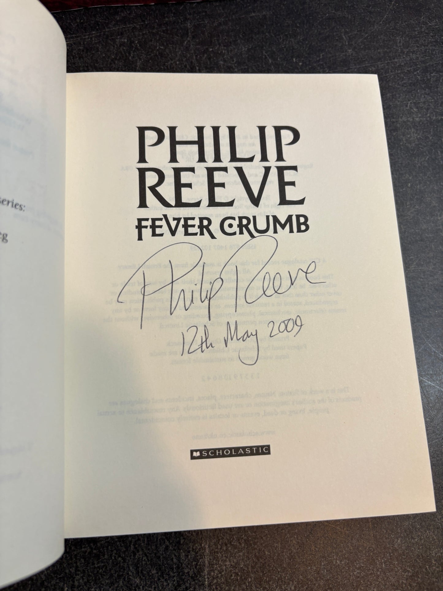 Fever Crumb & Web of Air by Philip Reeve 2 Vol HB Set Both SIGNED 1st Editions