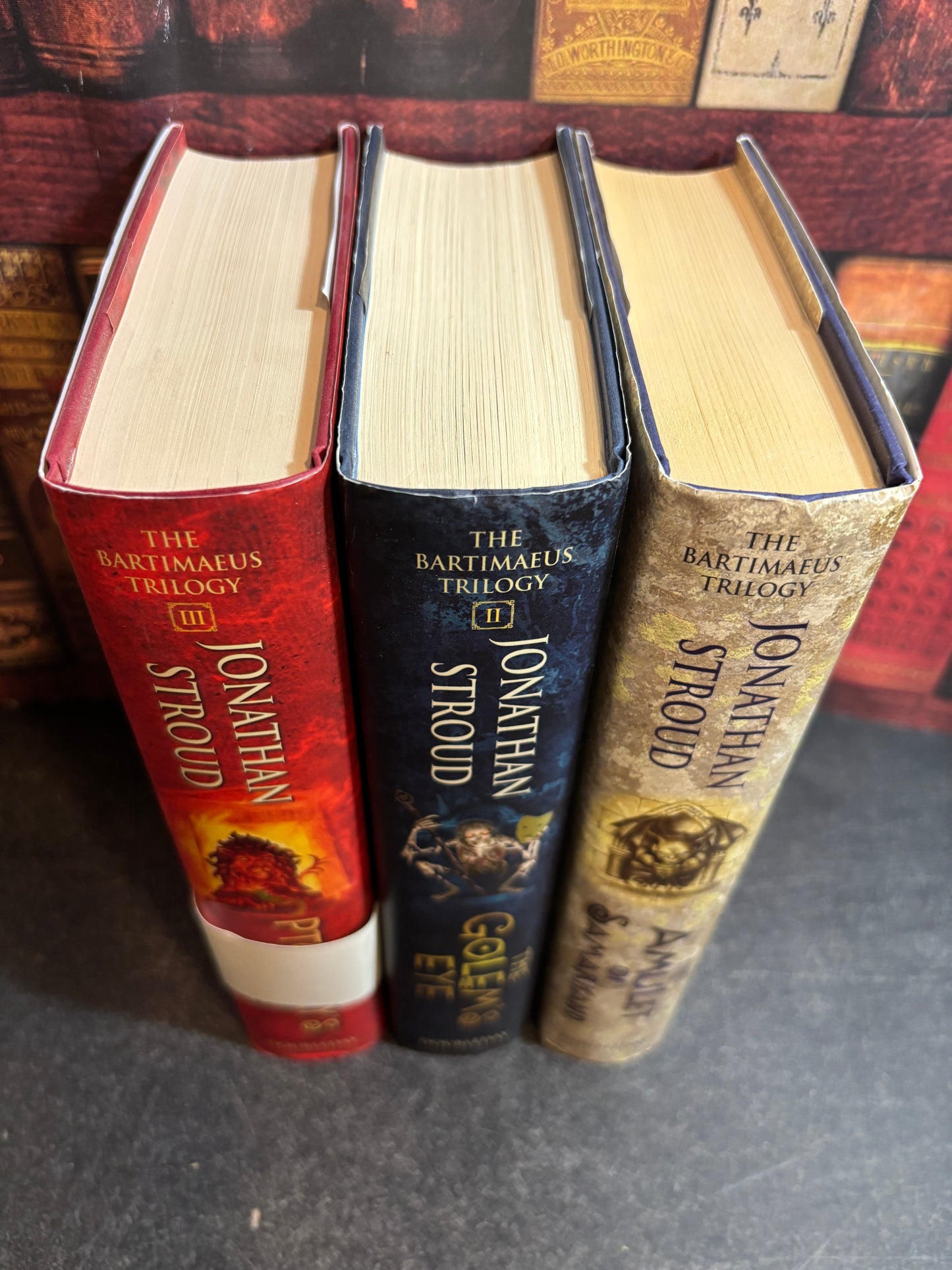 Bartimaeus Trilogy by Jonathan Stroud 3 Vol Set ALL SIGNED 1st Editions UK