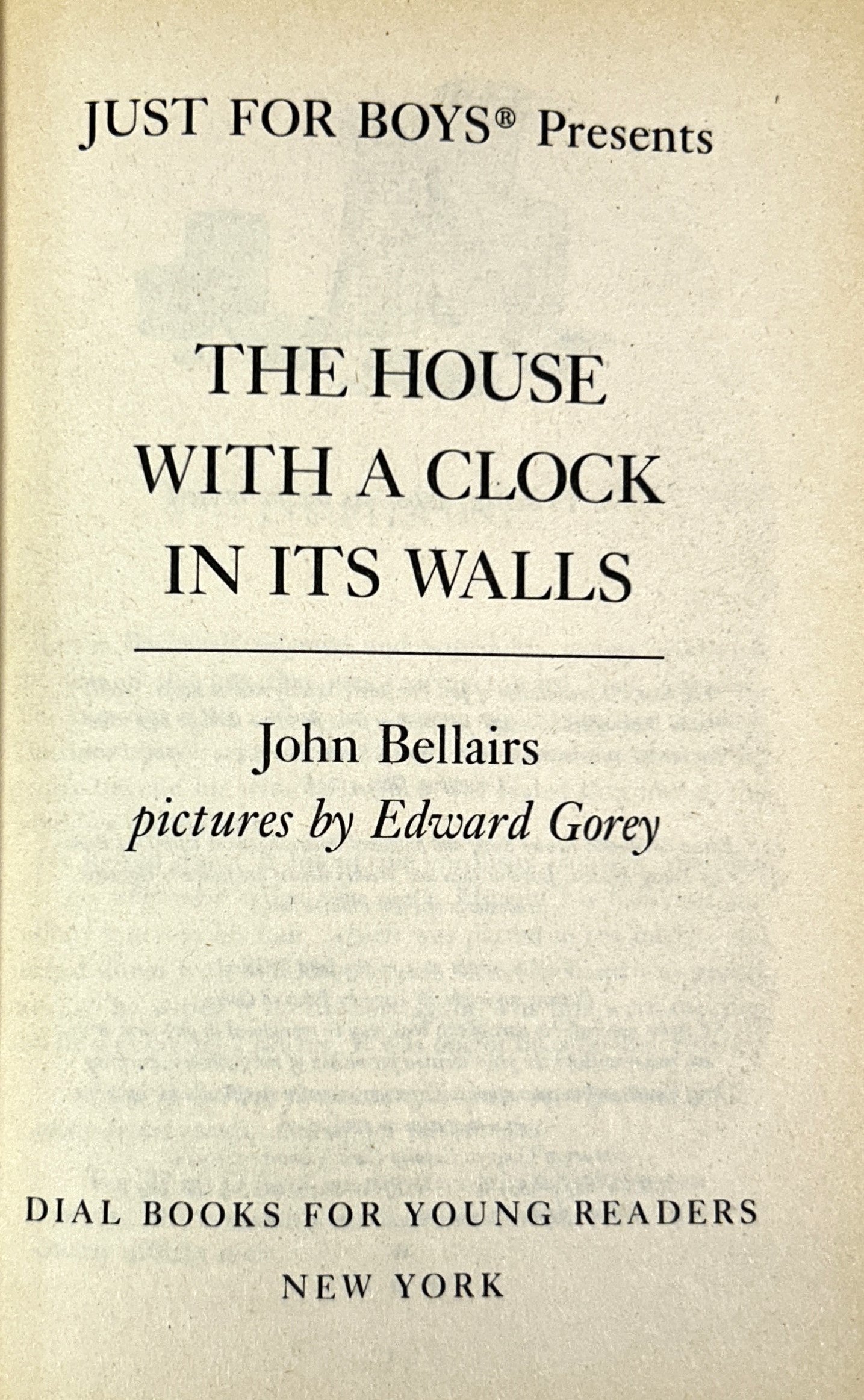 The House with a Clock in Its Walls by John Belairs 1973