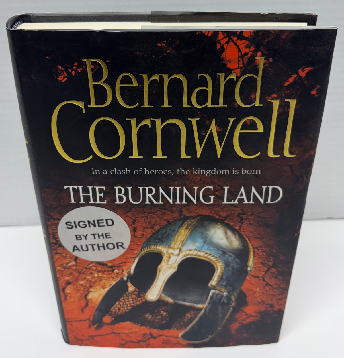 The Burning Land by Bernard Cornwell Hardcover UK 1st Edition SIGNED!