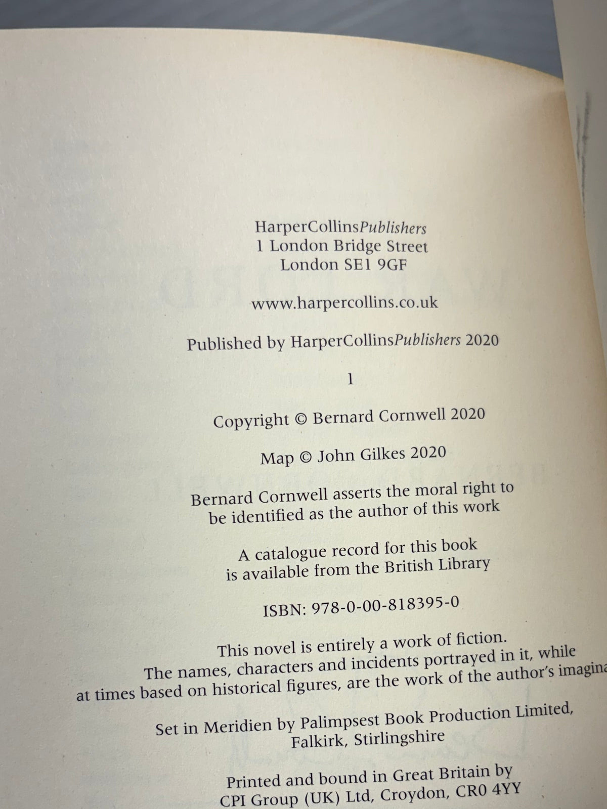 War Lord By Bernard Cornwell Hardcover UK 1st Edition SIGNED!