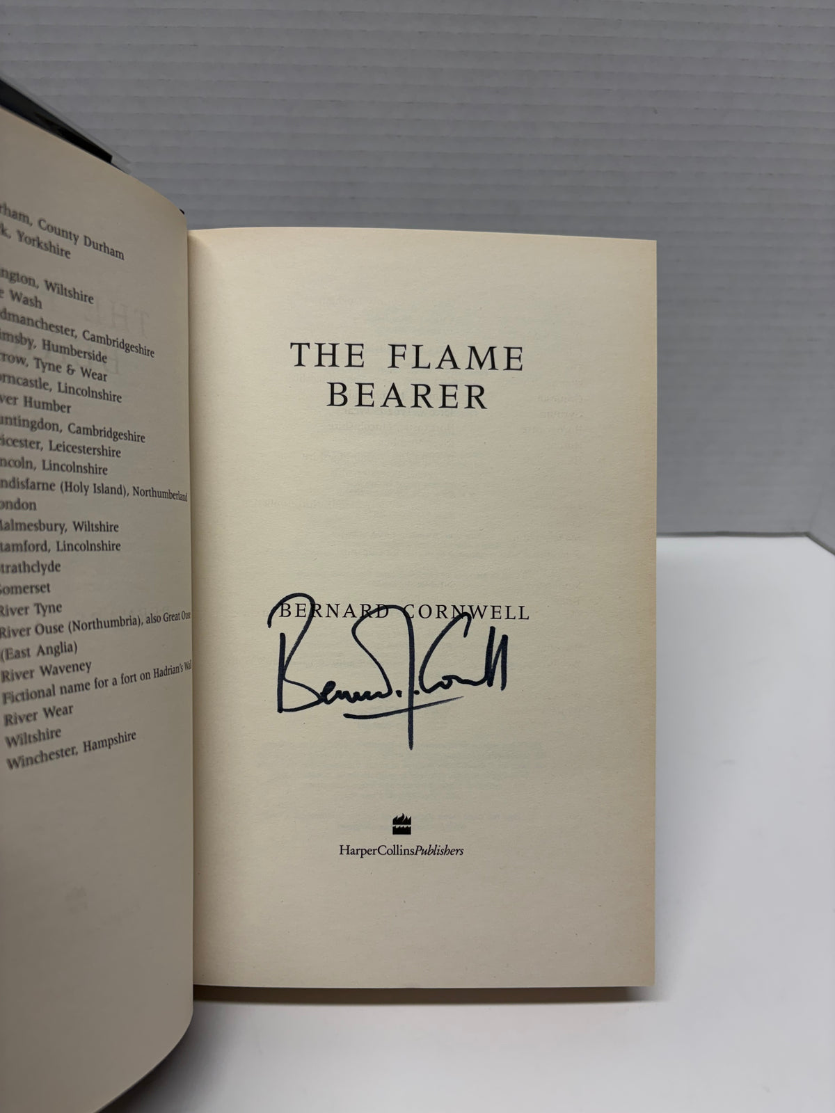 The Flame Bearer by Bernard Cornwell Hardcover UK 1st Edition SIGNED!