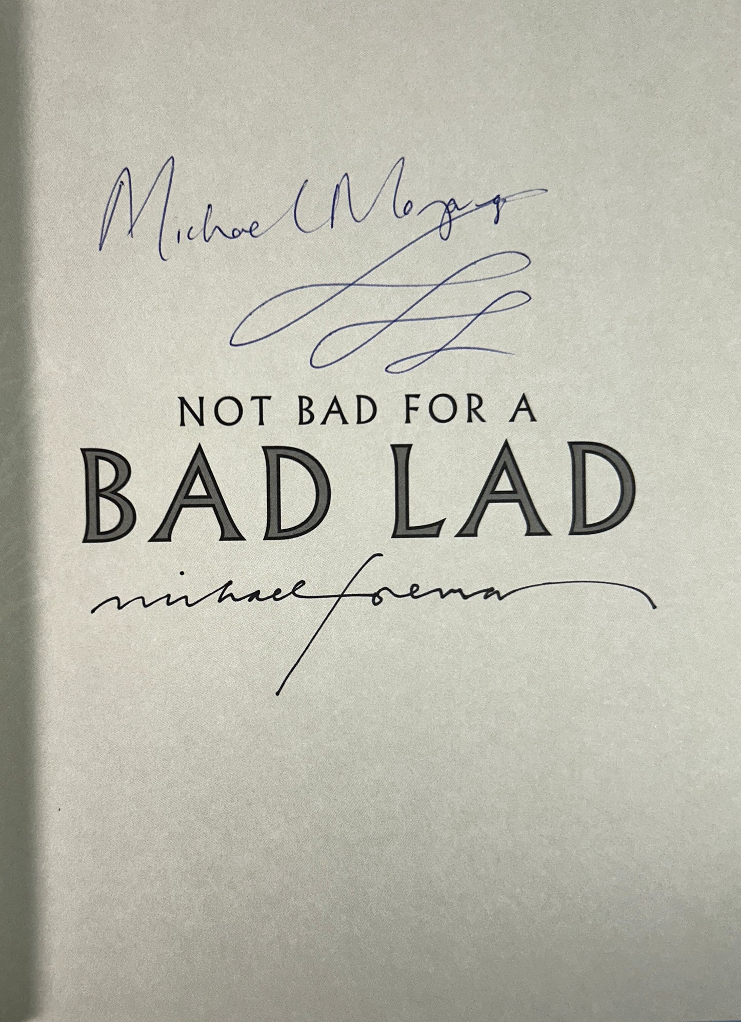 Not Bad for a Bad Lad by Michael Morpurgo 2010 SIGNED X2 1st Edition