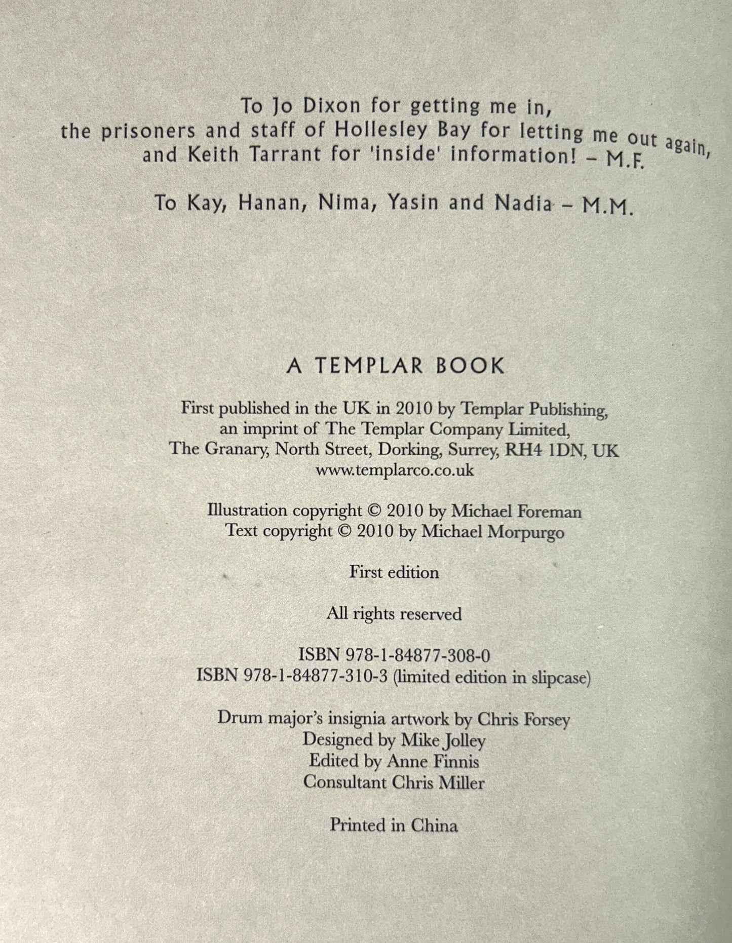 Not Bad for a Bad Lad by Michael Morpurgo 2010 SIGNED X2 1st Edition