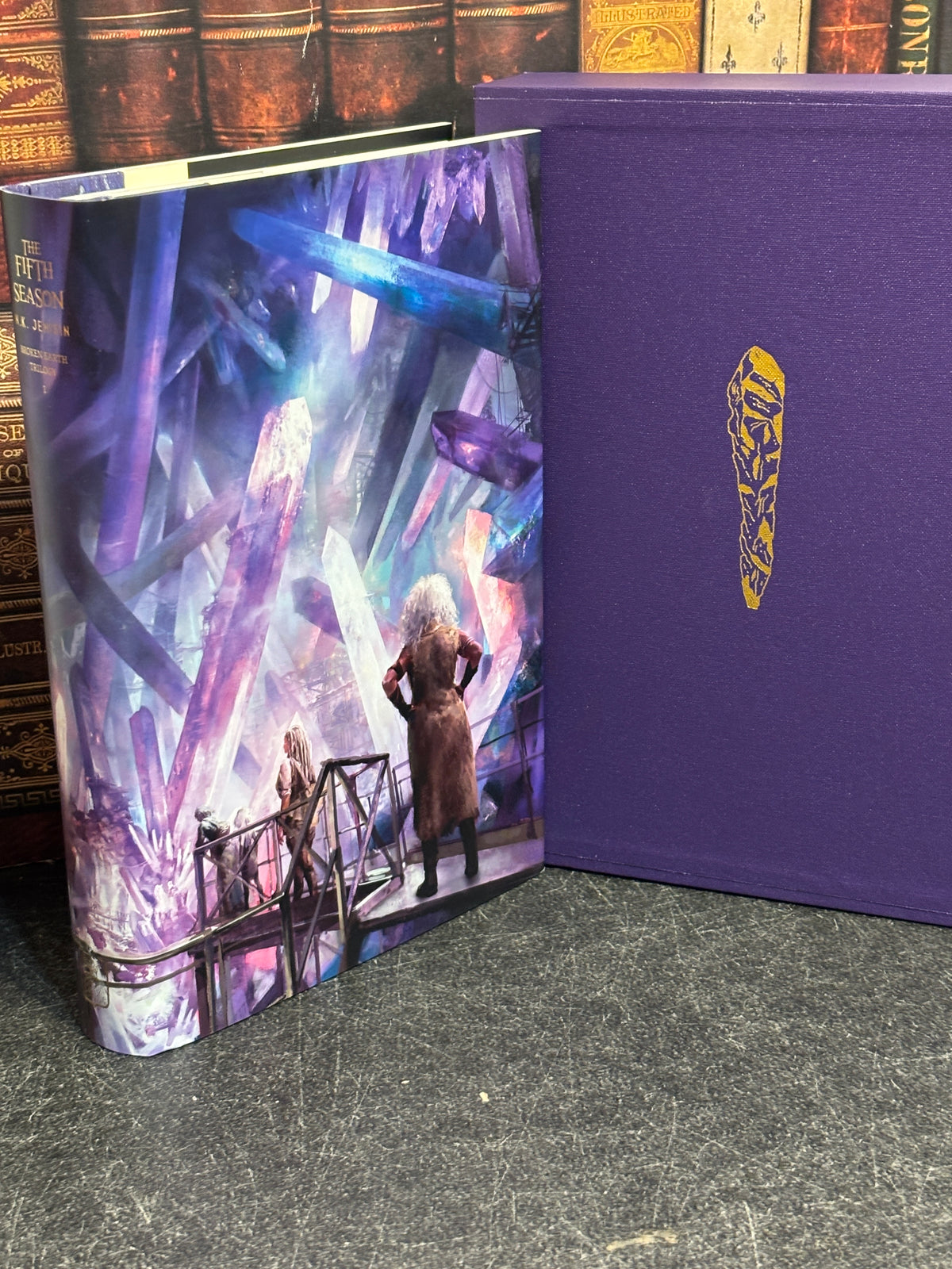 The Fifth Season by NK Jemisin - Curious King SIGNED 2x LIMITED Amethyst Edition #419/500 Illustrated