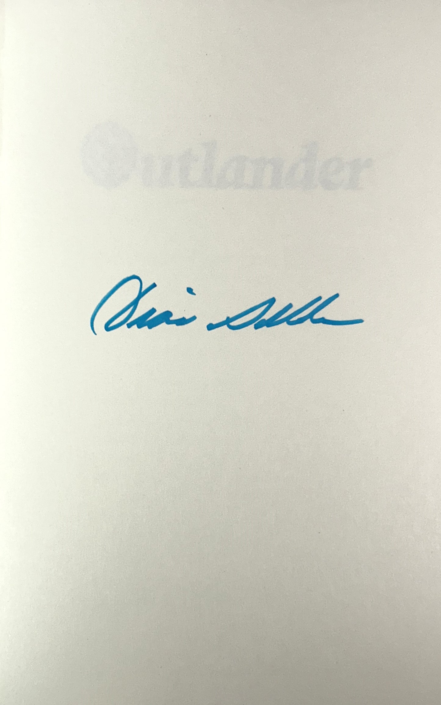 Outlander by Diana Gabaldon 2015 Hardcover Delacorte Press SIGNED Edition