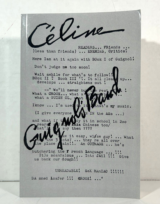 Guignol's Band by Louis-Ferdinand Celine 1969 Reprint
