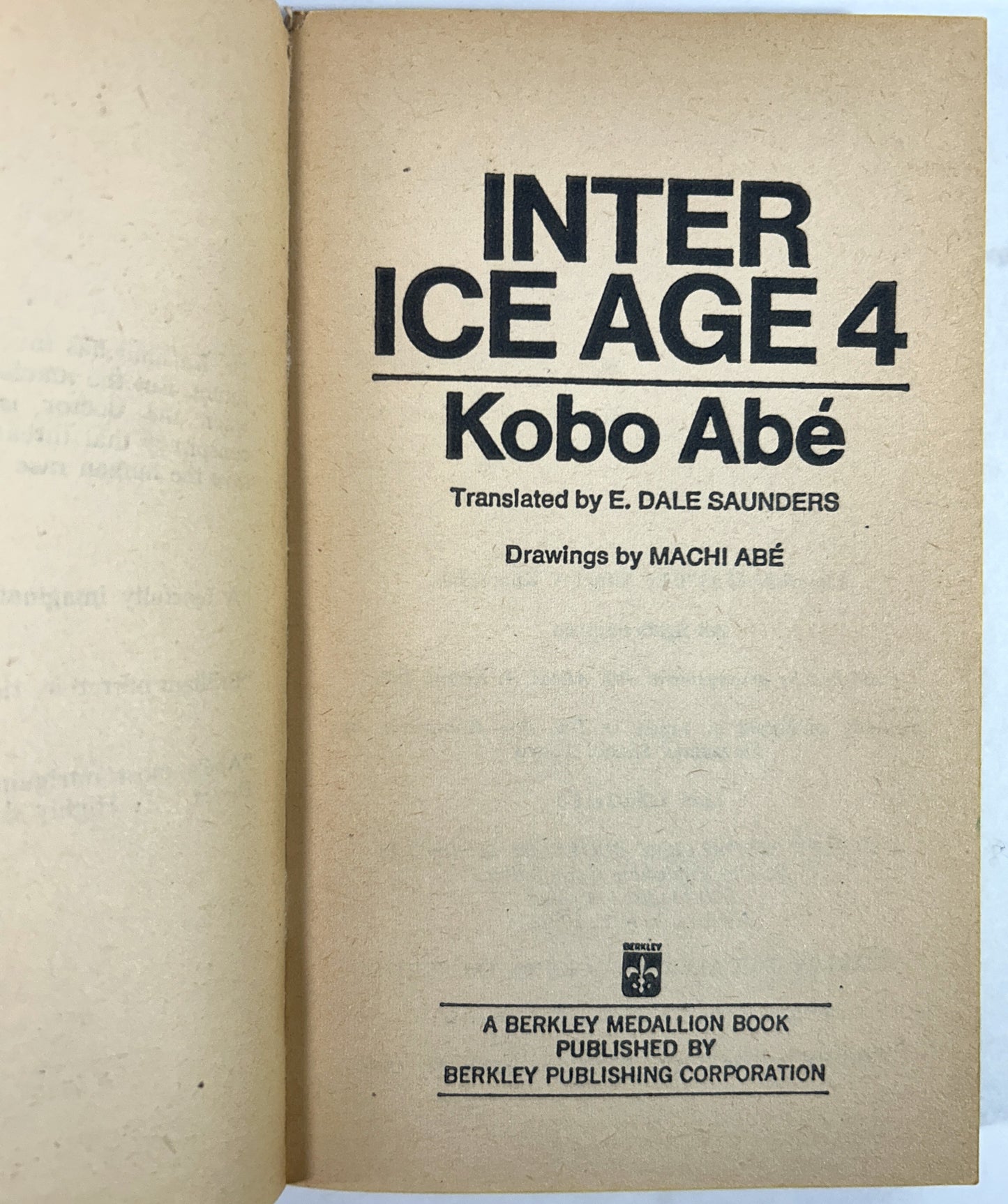 Inter Ice Age 4 by Kobo Abe 1970