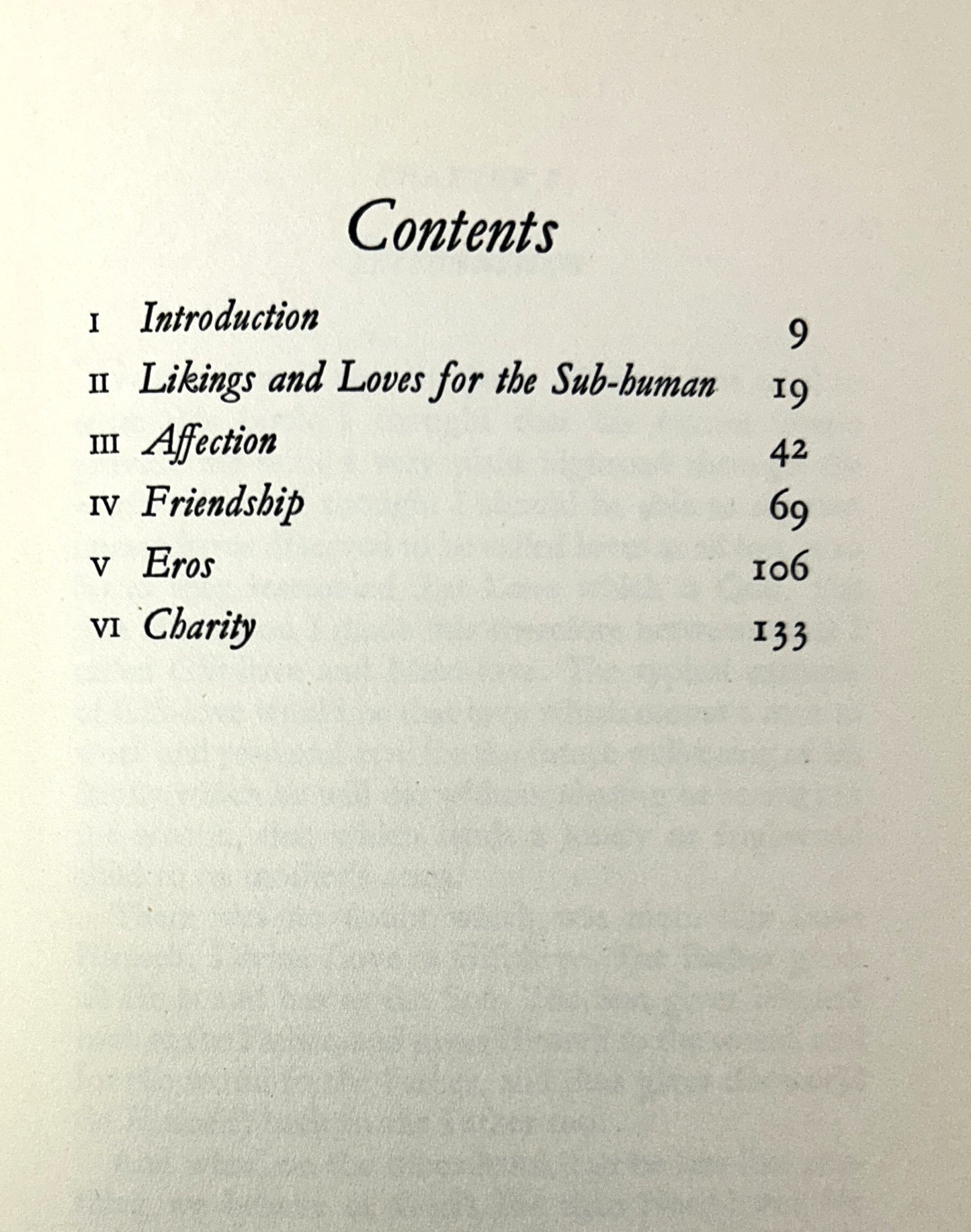 The Four Loves by CS Lewis 1960 stated 1st UK Edition