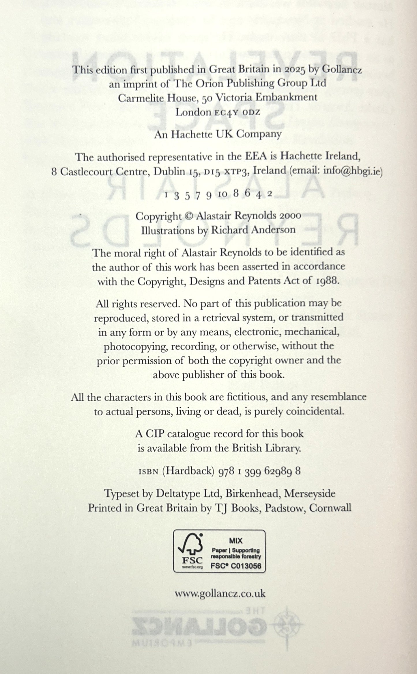 Revelation Space by Alastair Reynolds 2000 SIGNED Gollancz Emporium Limited Edition #750