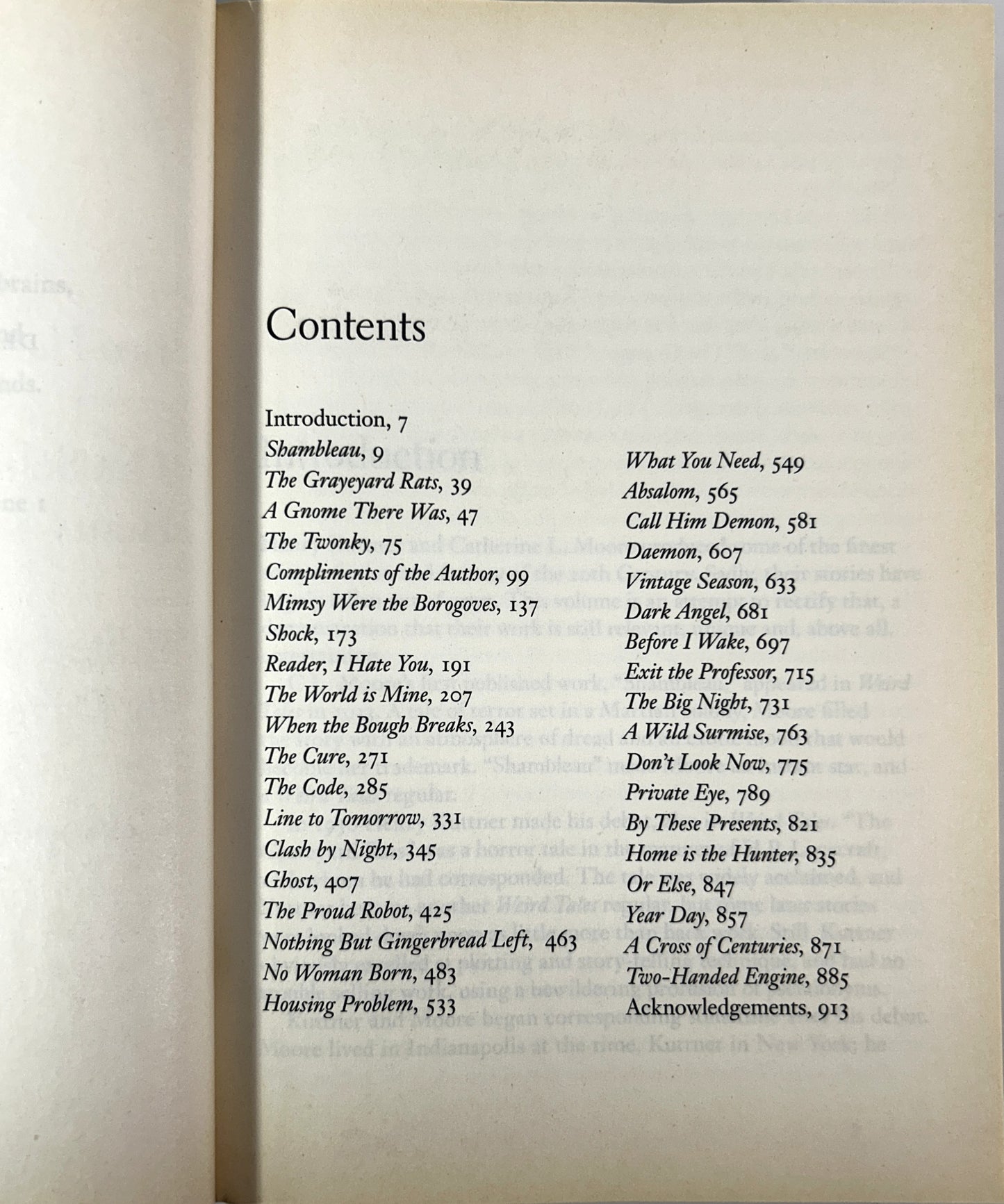Two-Handed Engine: The Selected Stories of Henry Kuttner & CL Moore 2004 Centipede Press