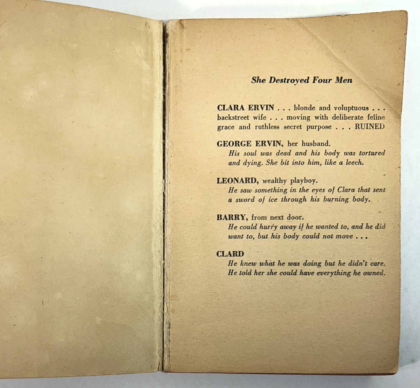 Behold This Woman by David Goodis 1948 Bantam Edition
