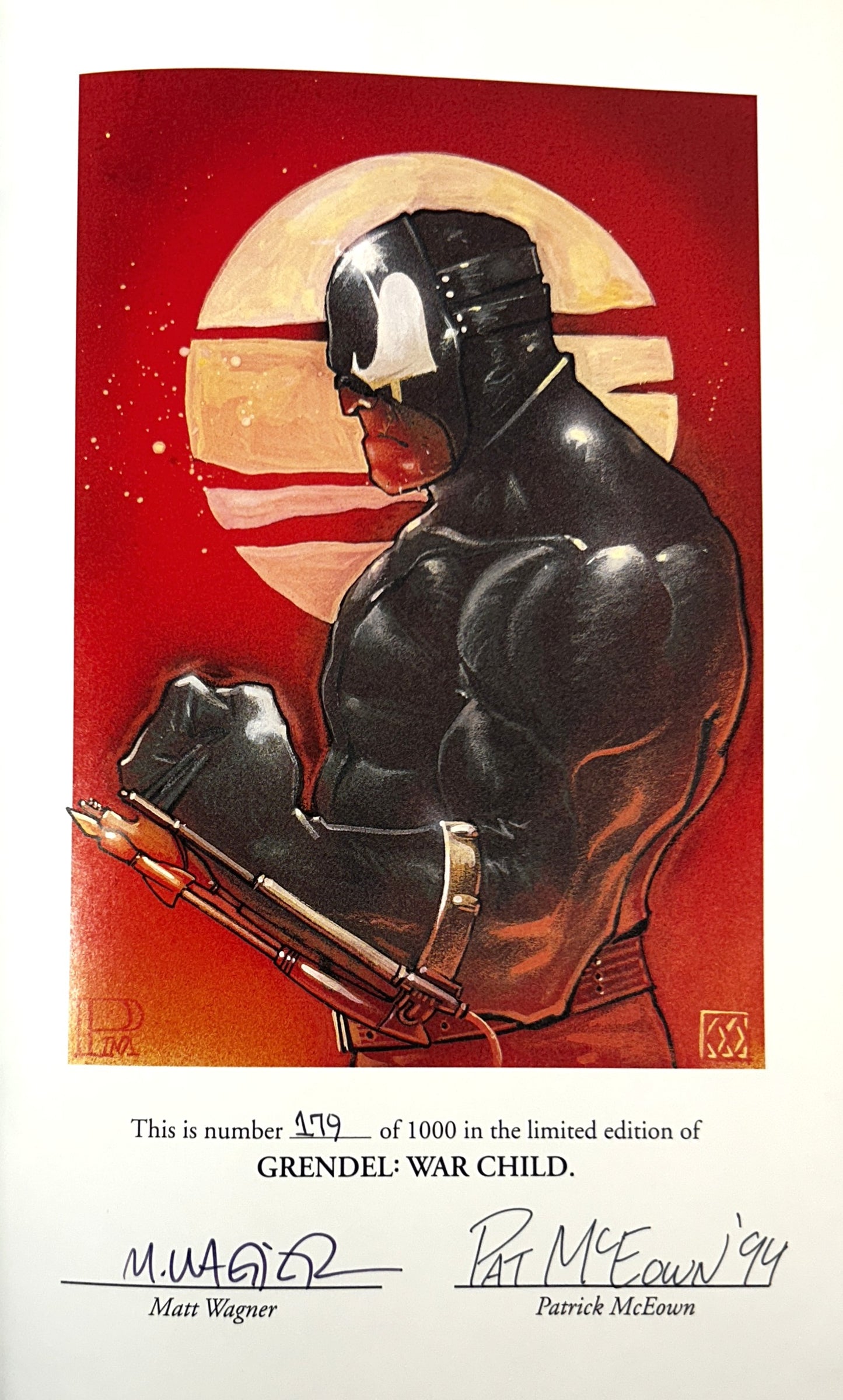 Grendel: War Child by Wagner & McEown 1994 SIGNED Limited Ed