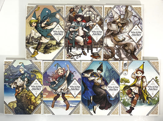 Set of 7 Witch Hat Atelier by Kamome Shirahama 2019-2021
