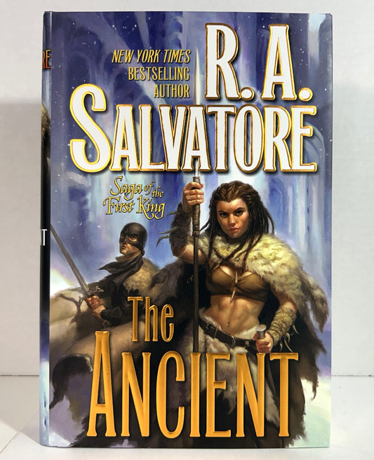 The Ancient (Saga of the First King #2) by RA Salvatore 2008 SIGNED 1st Edition