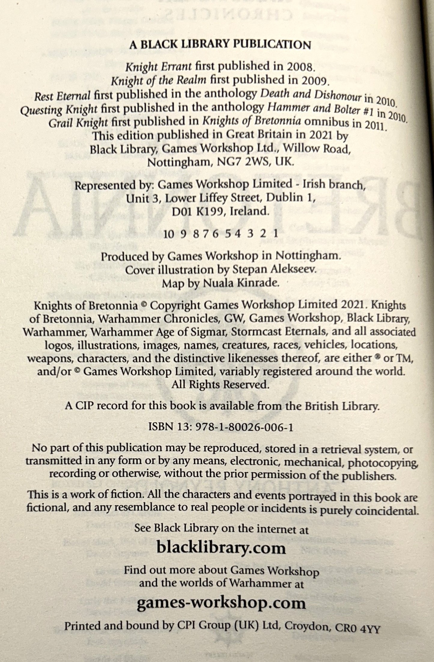 Warhammer Chronicles: Knights of Bretonnia by Anthony Reynolds 2021