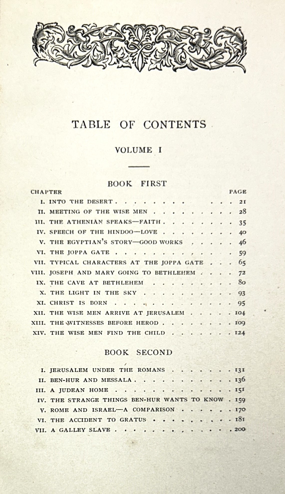 Ben-Hur Volume 1 by Lew Wallace 1892 Garfield Edition