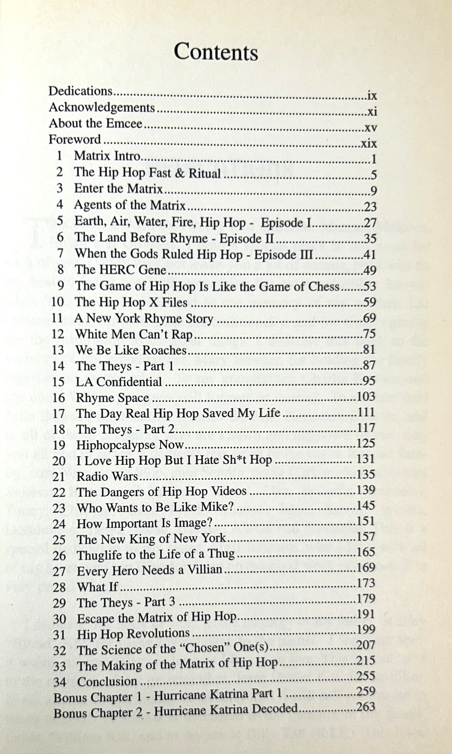 Hip Hop Decoded: From its Ancient Origin to its Modern Day Matrix by The Black Dot 2006 2nd Printing