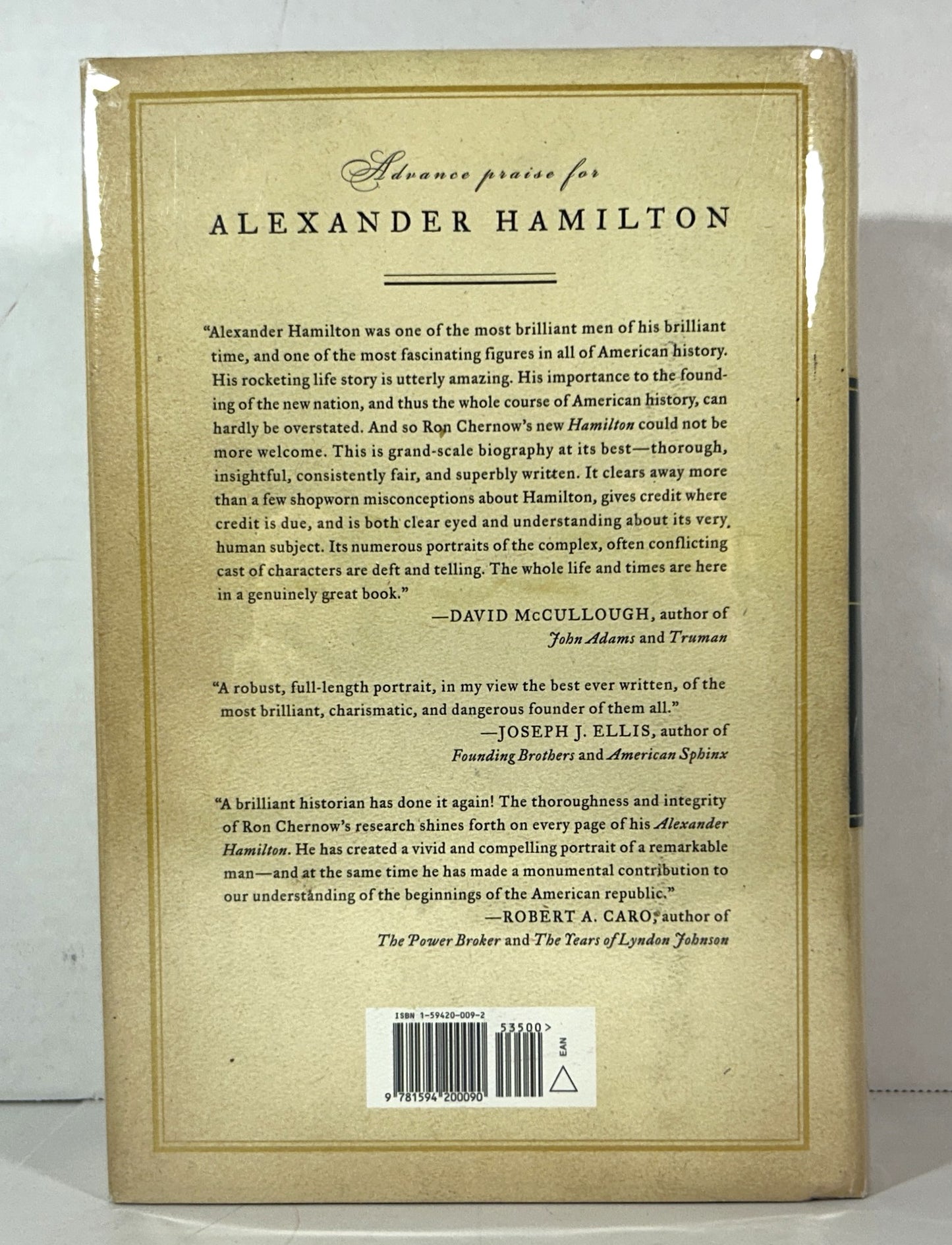 Alexander Hamilton by Ron Chernow 2004 SIGNED 1st Edition
