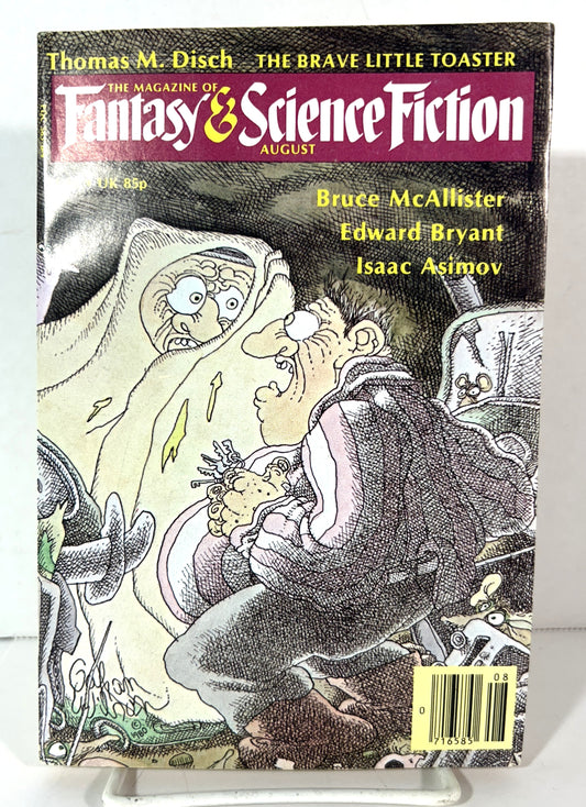 The Magazine of Fantasy & Science Fiction August 1980 "The Brave Little Toaster" by Thomas Disch