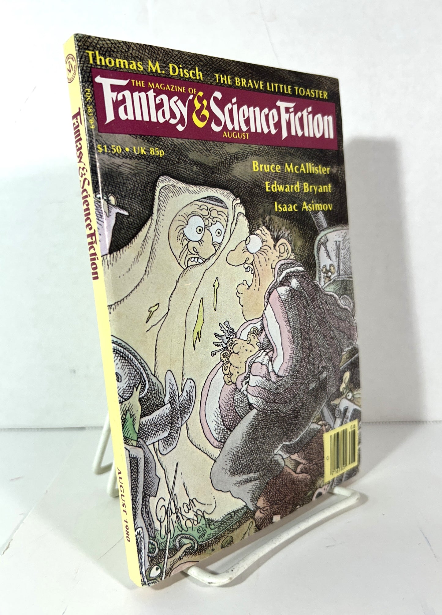 The Magazine of Fantasy & Science Fiction August 1980 "The Brave Little Toaster" by Thomas Disch