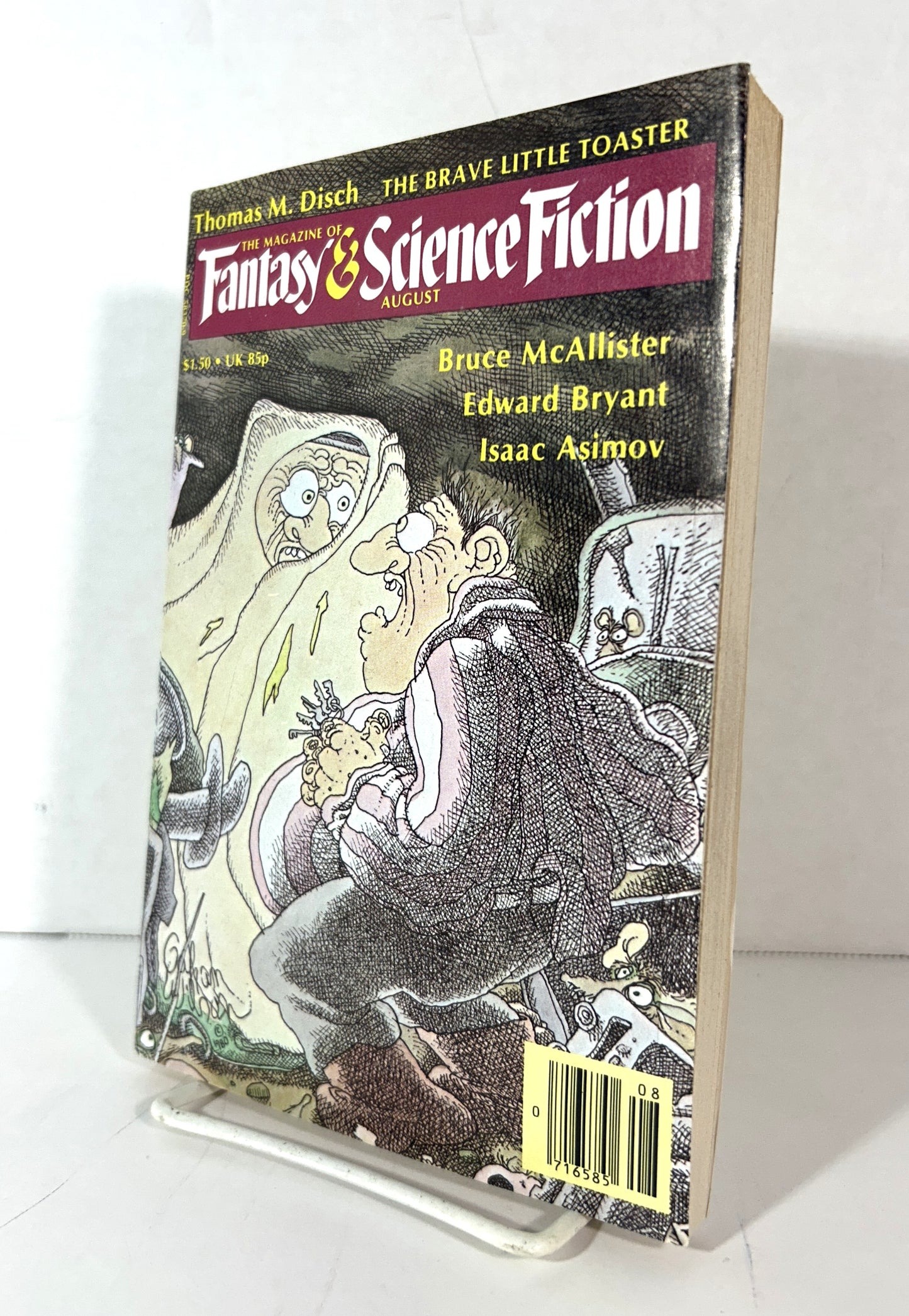 The Magazine of Fantasy & Science Fiction August 1980 "The Brave Little Toaster" by Thomas Disch