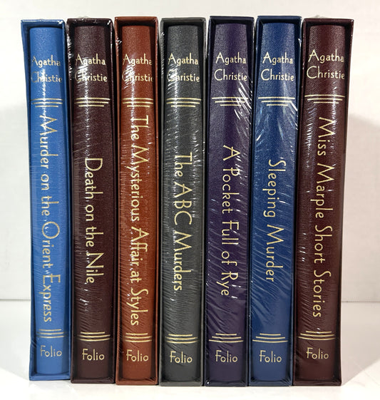 Folio Society: Set of 7 Agatha Christie Novels SEALED