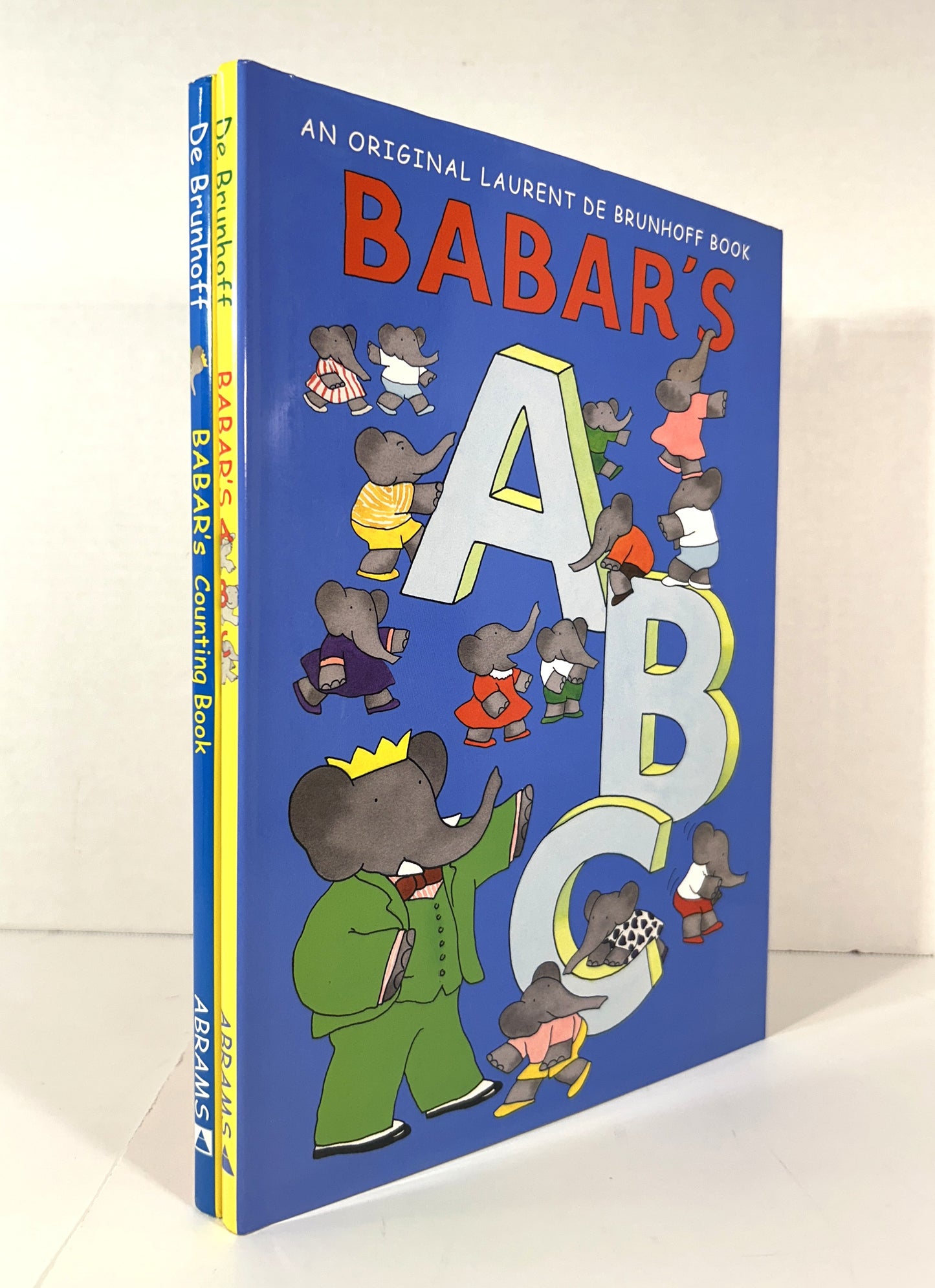 Set of 2 Babar by Laurent de Brunhoff 2001-2003 SIGNED