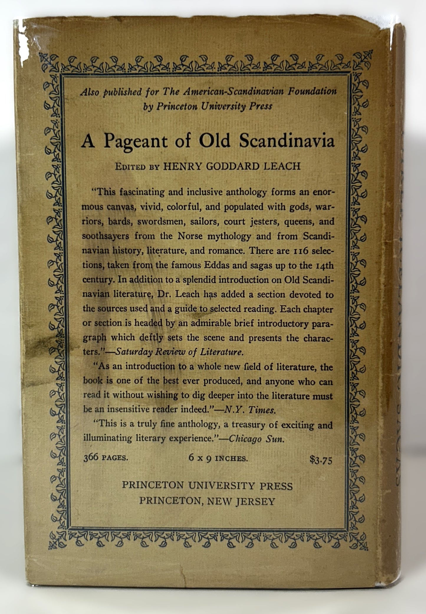 Three Icelandic Sagas translated by Margaret Schlauch 1950 Princeton University Press