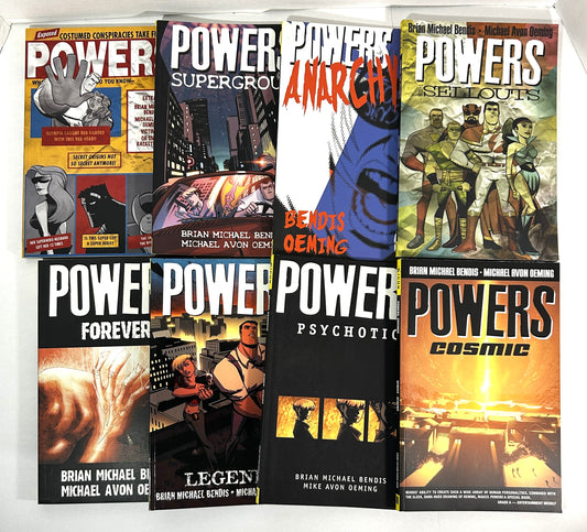 Set of 8 Powers by Brian Michael Bendis 2002-2007